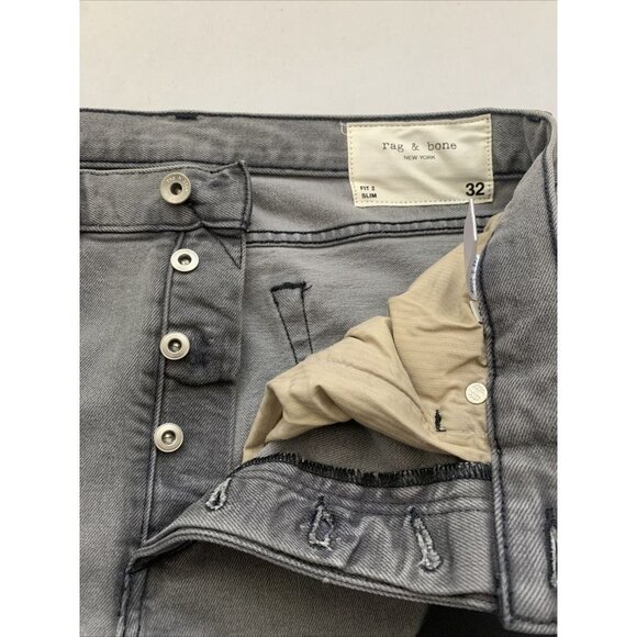 rag & bone Other - Rag & Bone Men's Gray Fit 2 Slim Jeans NWT